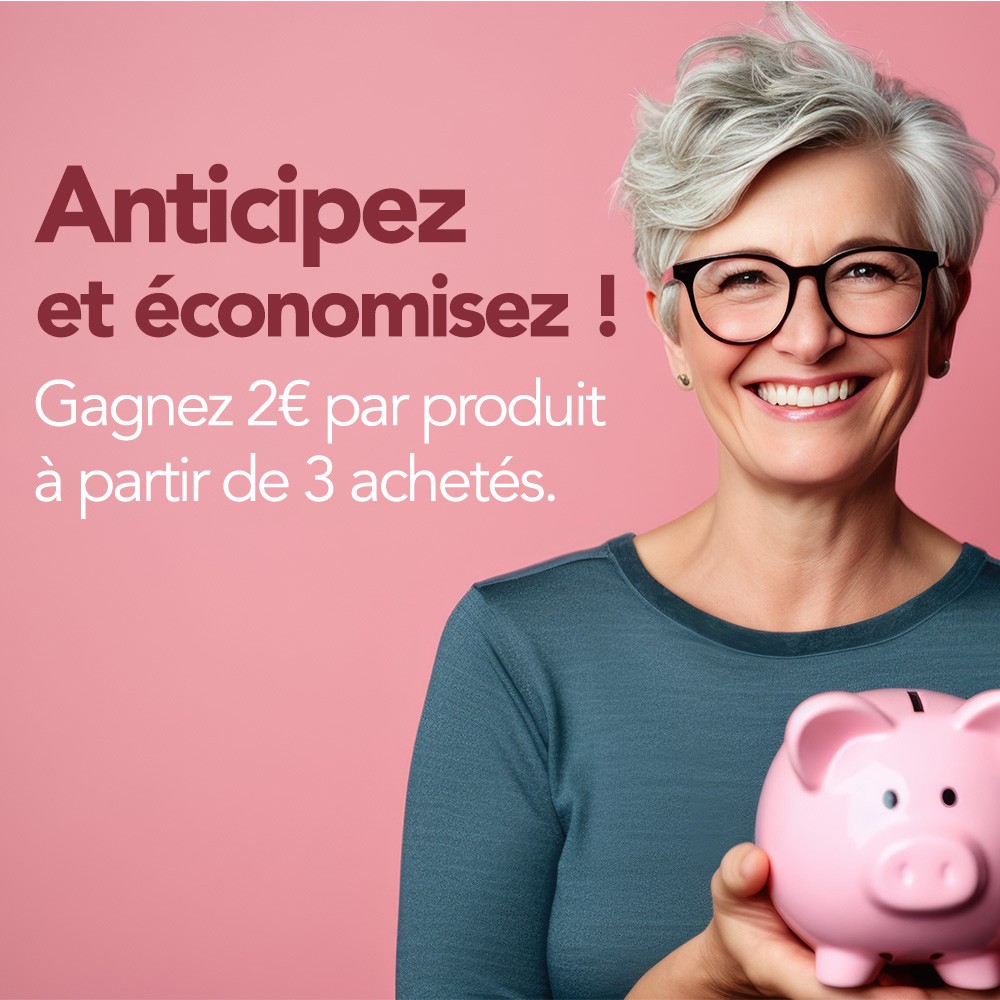 Anticipez et économisez - prix dégressifs