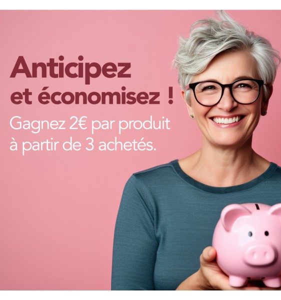 Anticipez et économisez - prix dégressifs